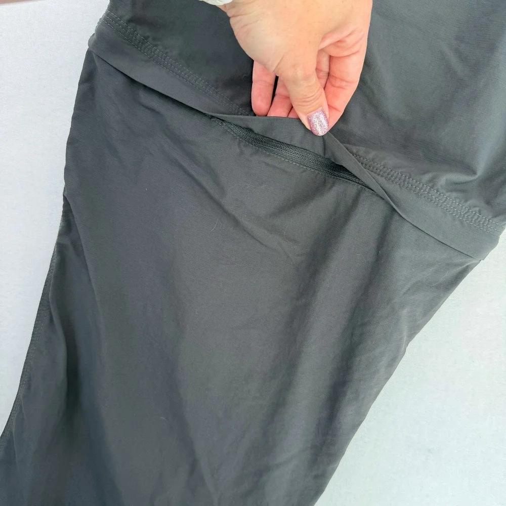 Mountain Hardwear Mens 38x30 Convertible Hiking Pants Gray Zip Off OM6553